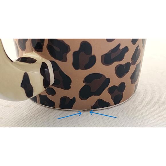 MUG/CUP-Leopard Print-Leopard Head and Handle, Unique, Holds 8 oz/1 cup - Picture 13 of 13